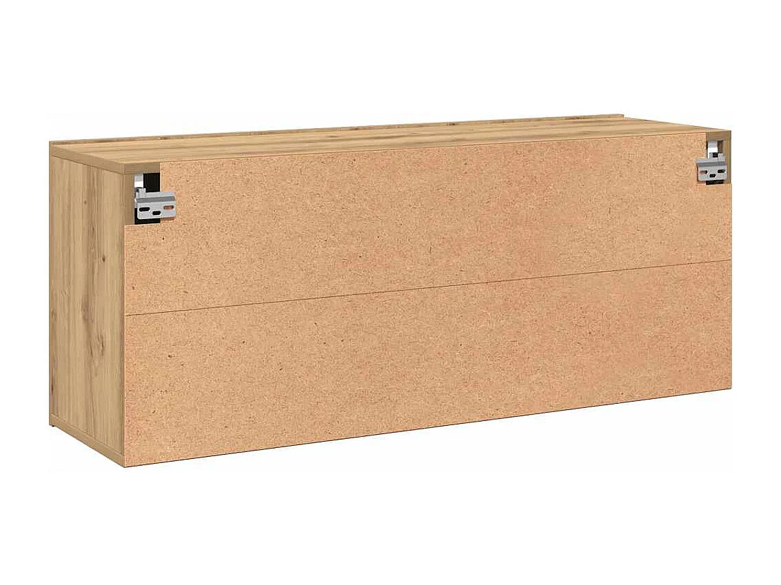 Berkfield TV Cabinet Wall-mounted Artisan Oak 100x30x41 cm
