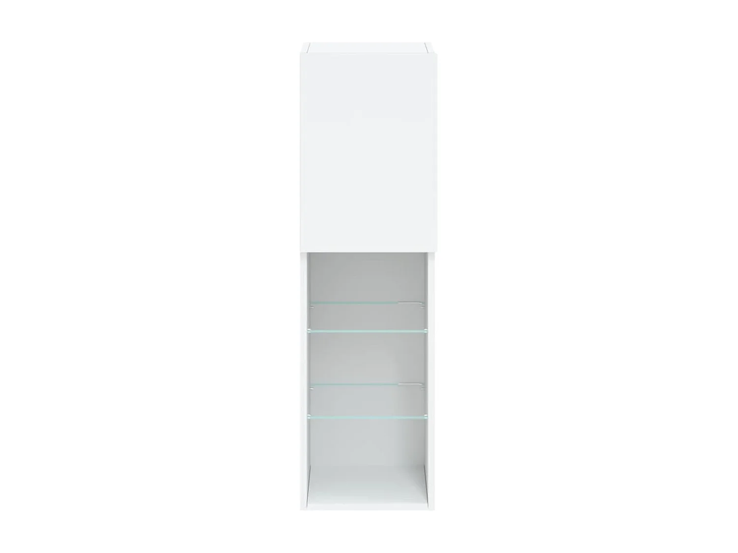 Berkfield TV Cabinet with LED Lights White 30.5x30x102 cm