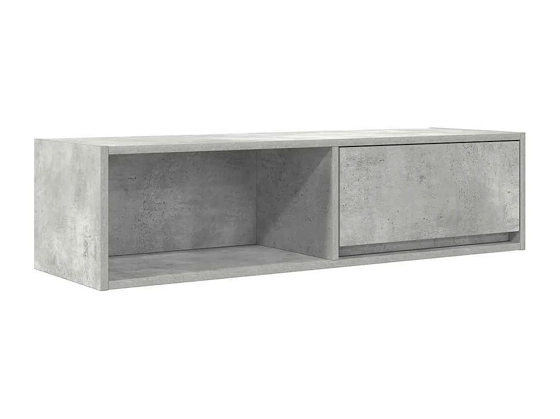 Berkfield TV Cabinet Concrete Grey 100x31x25.5 cm Engineered Wood