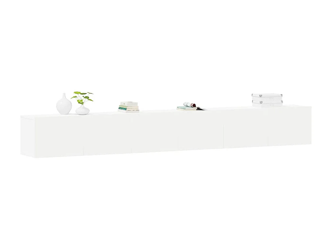 Berkfield 3 Piece TV Cabinet Set White Engineered Wood