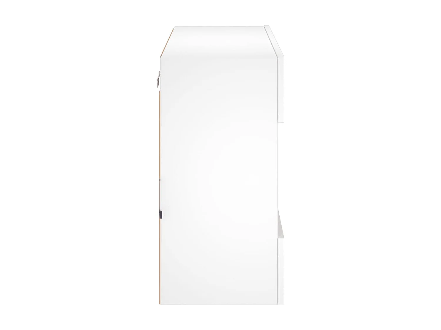 Berkfield TV Wall Cabinet with LED Lights White 78.5x30x60.5 cm