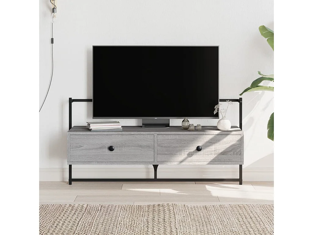Berkfield TV Cabinet Wall-mounted Grey Sonoma 100.5x30x51 cm Engineered Wood