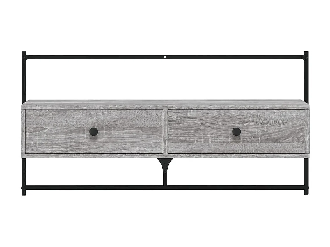 Berkfield TV Cabinet Wall-mounted Grey Sonoma 100.5x30x51 cm Engineered Wood