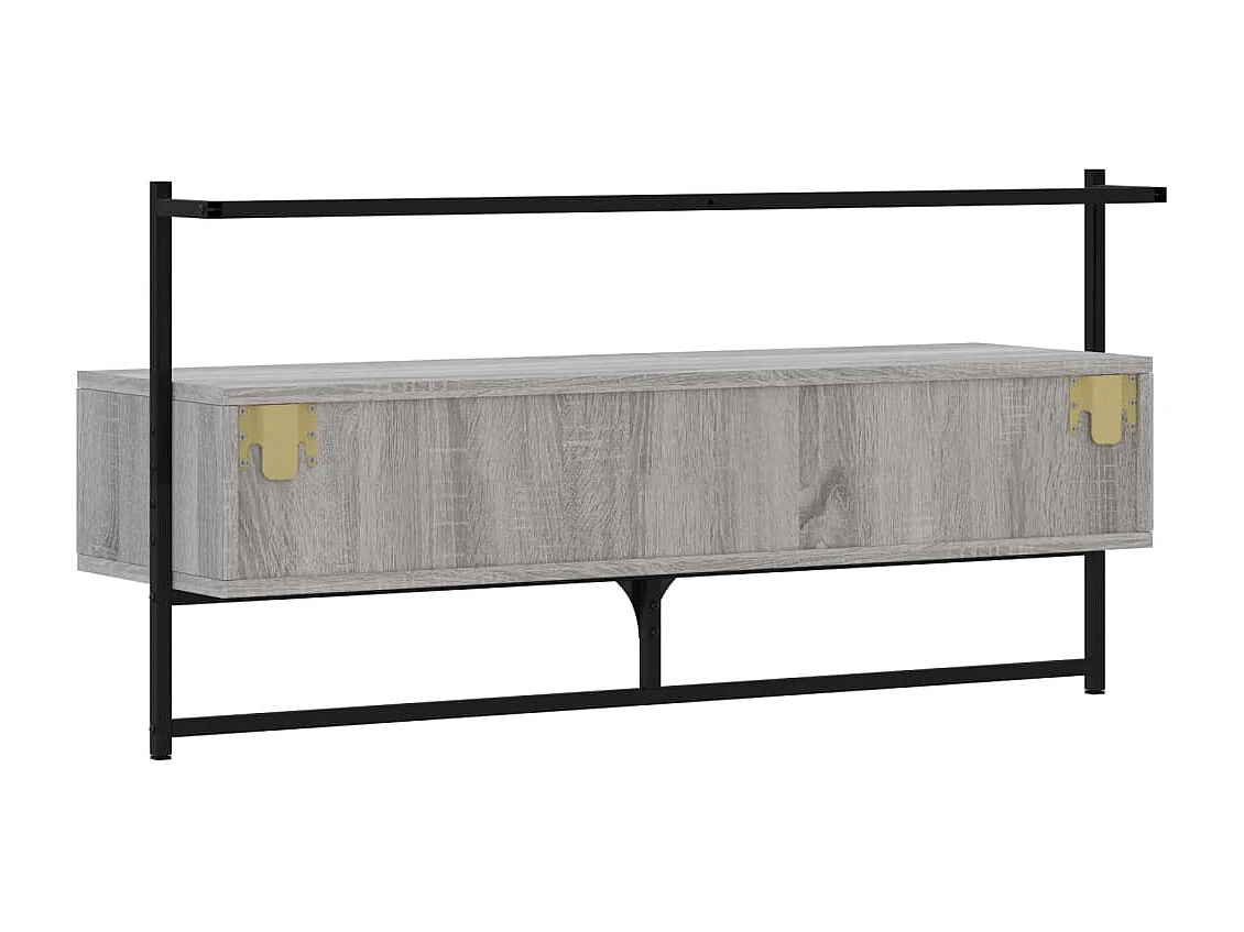 Berkfield TV Cabinet Wall-mounted Grey Sonoma 100.5x30x51 cm Engineered Wood