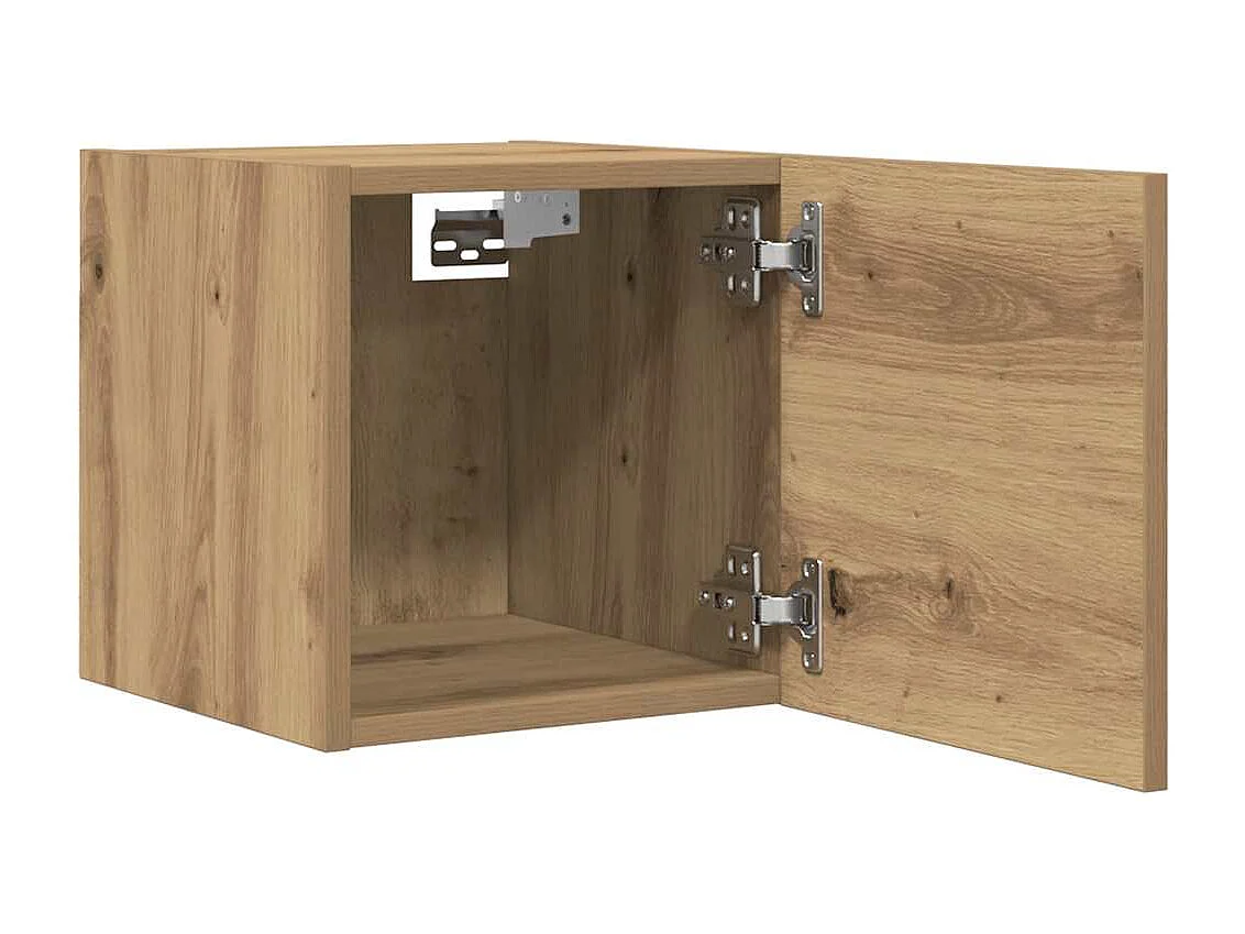 Berkfield Wall Mounted TV Cabinet Artisan Oak 30.5x30x30 cm