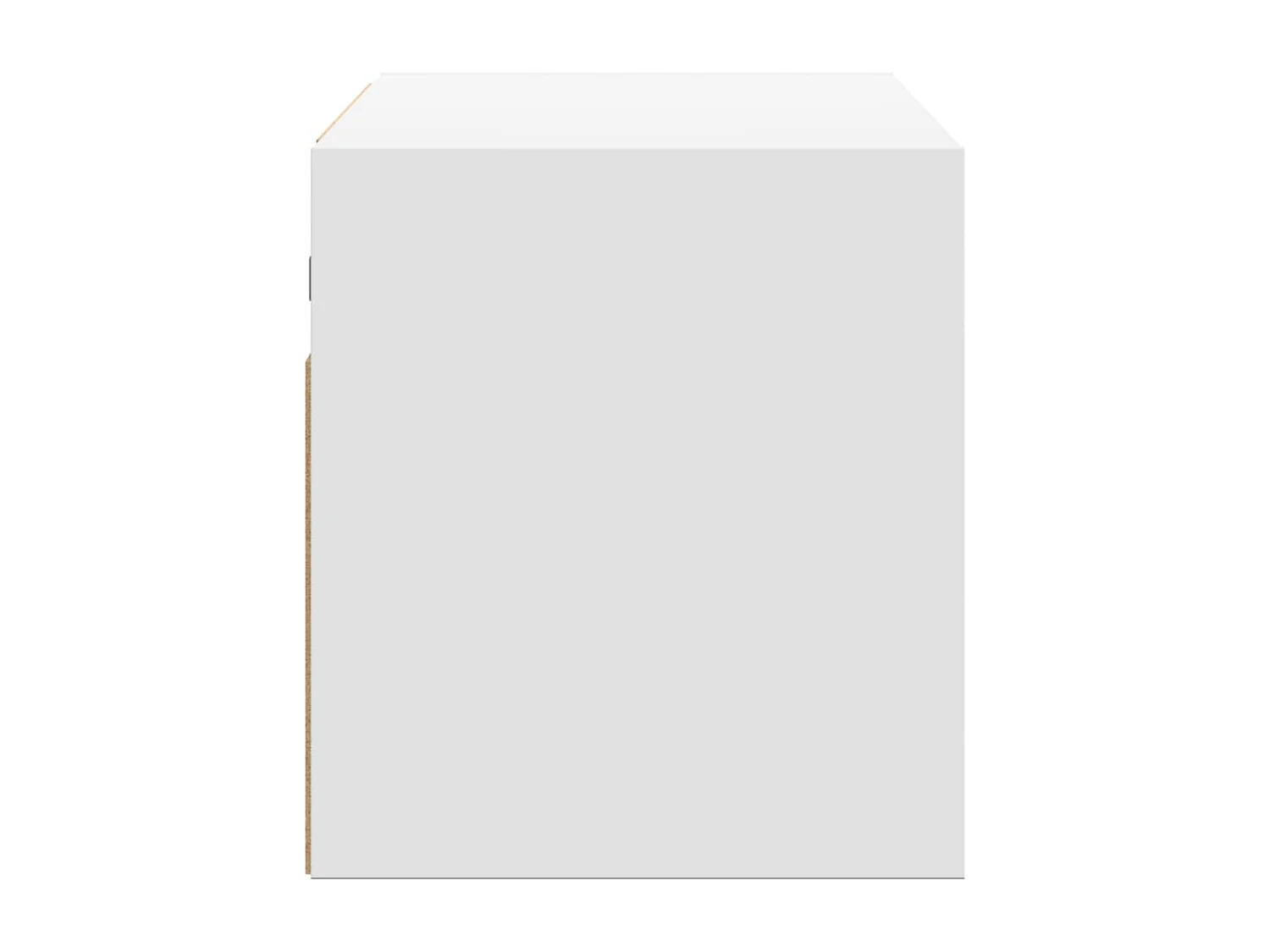 Berkfield TV Wall Cabinet with LED Lights White 80x31x35 cm