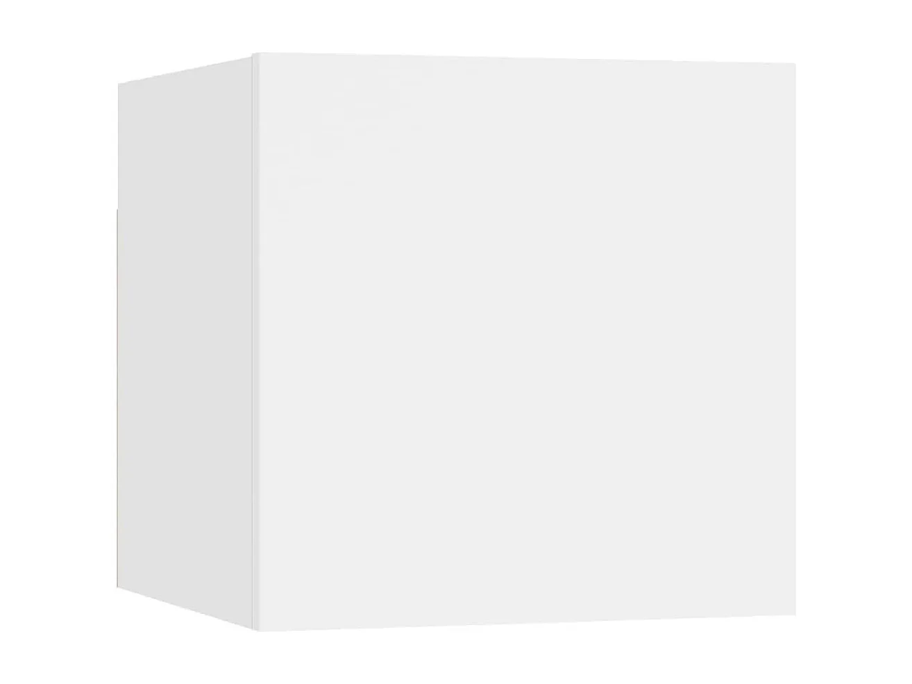 Berkfield 6 Piece TV Cabinet Set White Engineered Wood
