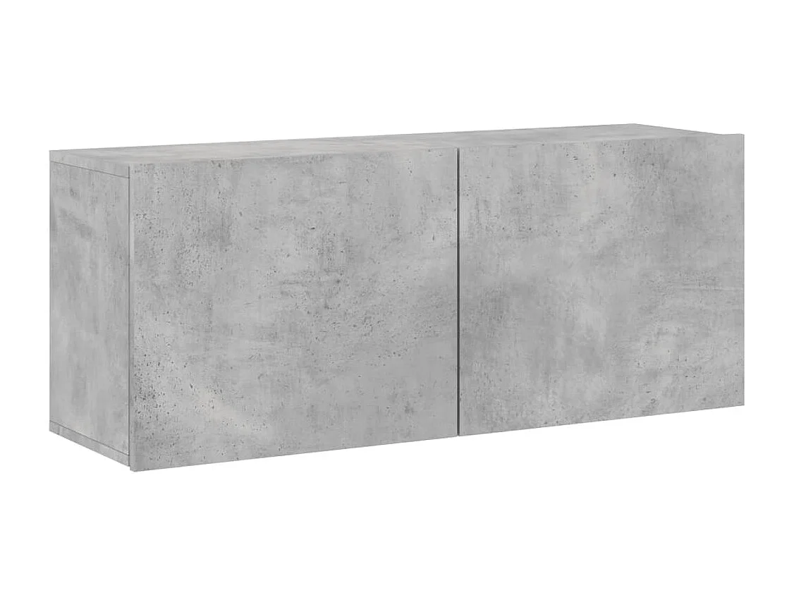 Berkfield TV Cabinet Wall-mounted Concrete Grey 100x30x41 cm