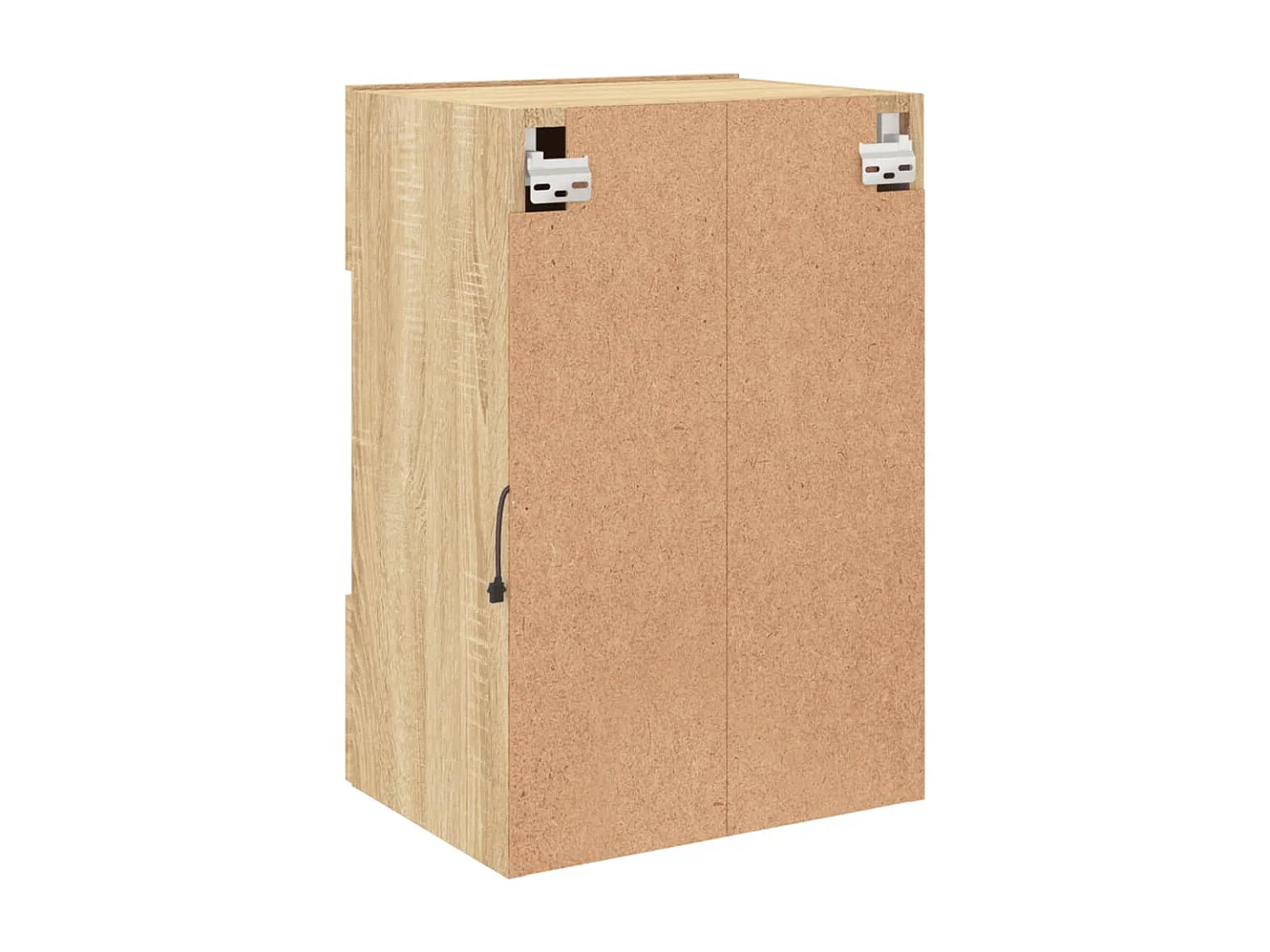 Berkfield TV Wall Cabinet with LED Lights Sonoma Oak 40x30x60.5 cm
