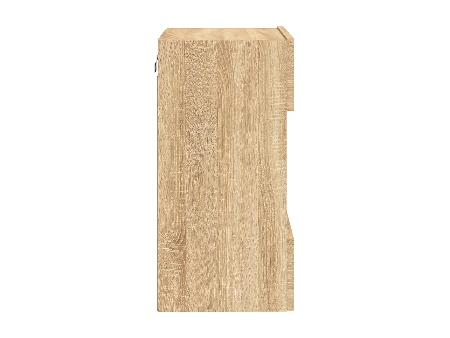 Berkfield TV Wall Cabinet with LED Lights Sonoma Oak 40x30x60.5 cm