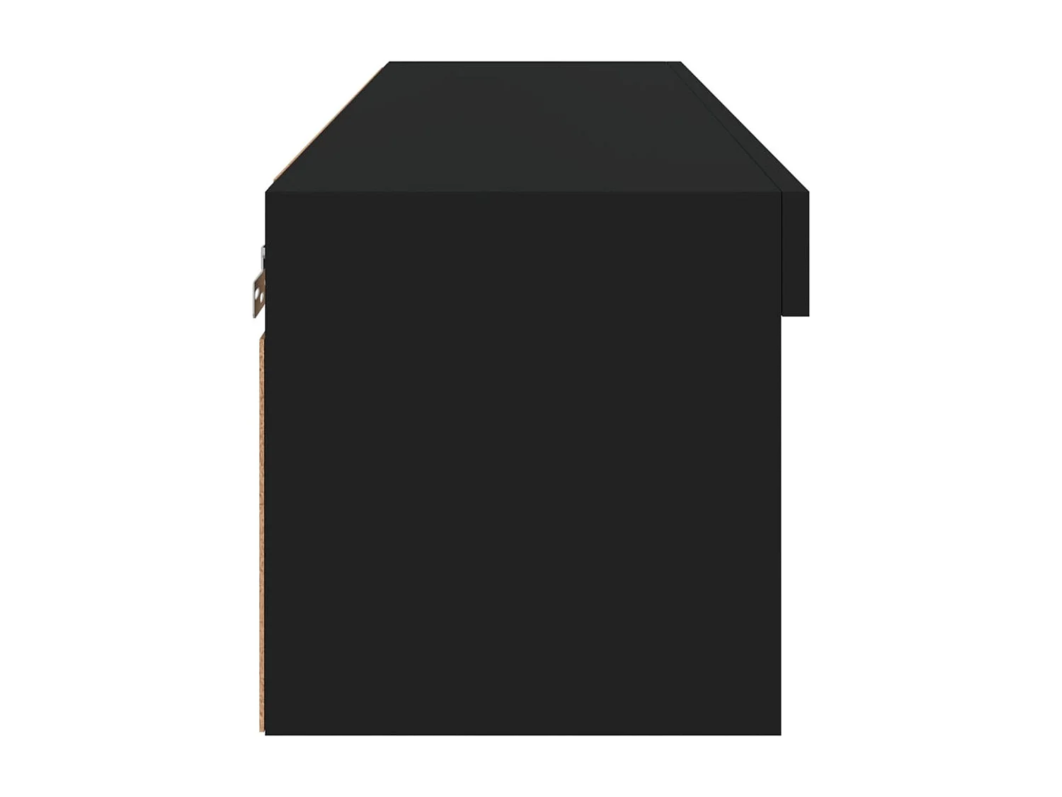 Berkfield TV Cabinet with LED Lights Black 80x30x30 cm