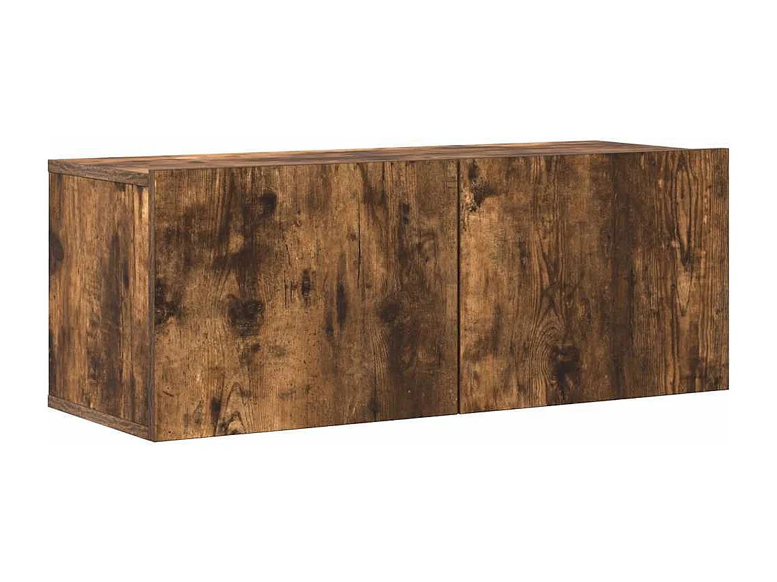 Berkfield 4 Piece TV Cabinet Set Smoked Oak Engineered Wood