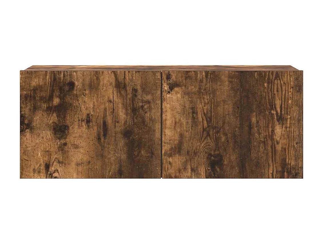 Berkfield 4 Piece TV Cabinet Set Smoked Oak Engineered Wood
