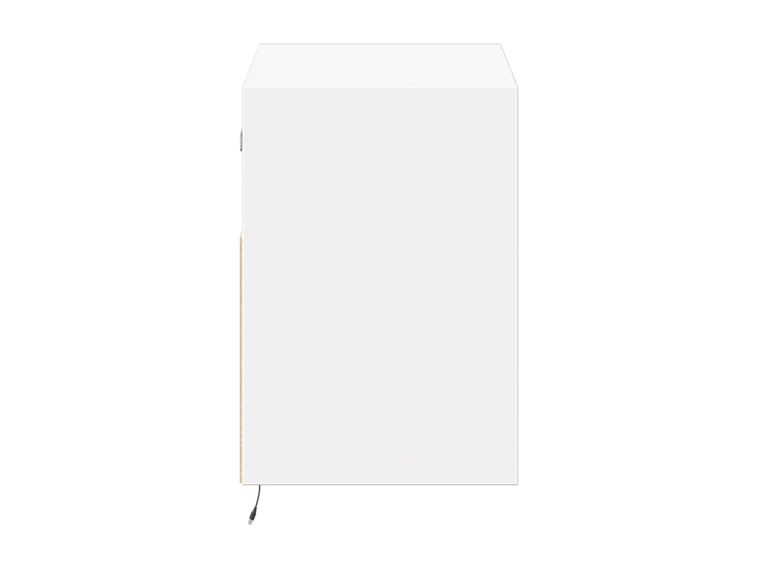 Berkfield TV Wall Cabinet with LED Lights White 80x31x45 cm