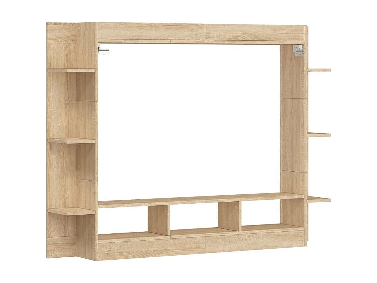 Berkfield TV Cabinet Sonoma Oak 152x22x113 cm Engineered Wood
