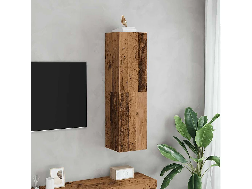 Berkfield TV Cabinet Old Wood 30.5x30x110 cm Engineered Wood