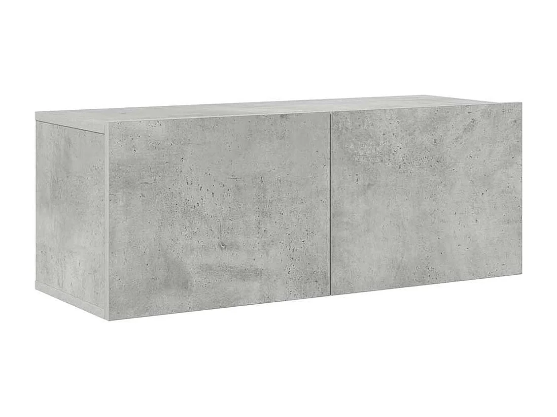 Berkfield 7 Piece TV Cabinet Set Concrete Grey Engineered Wood