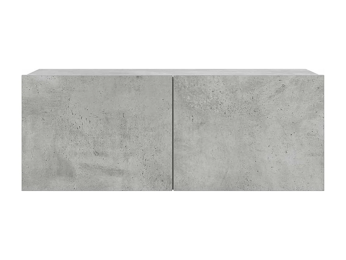 Berkfield 7 Piece TV Cabinet Set Concrete Grey Engineered Wood