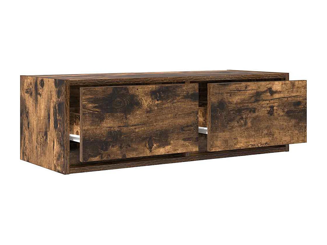 Berkfield TV Cabinet Smoked Oak 80x31x25.5 cm Engineered Wood