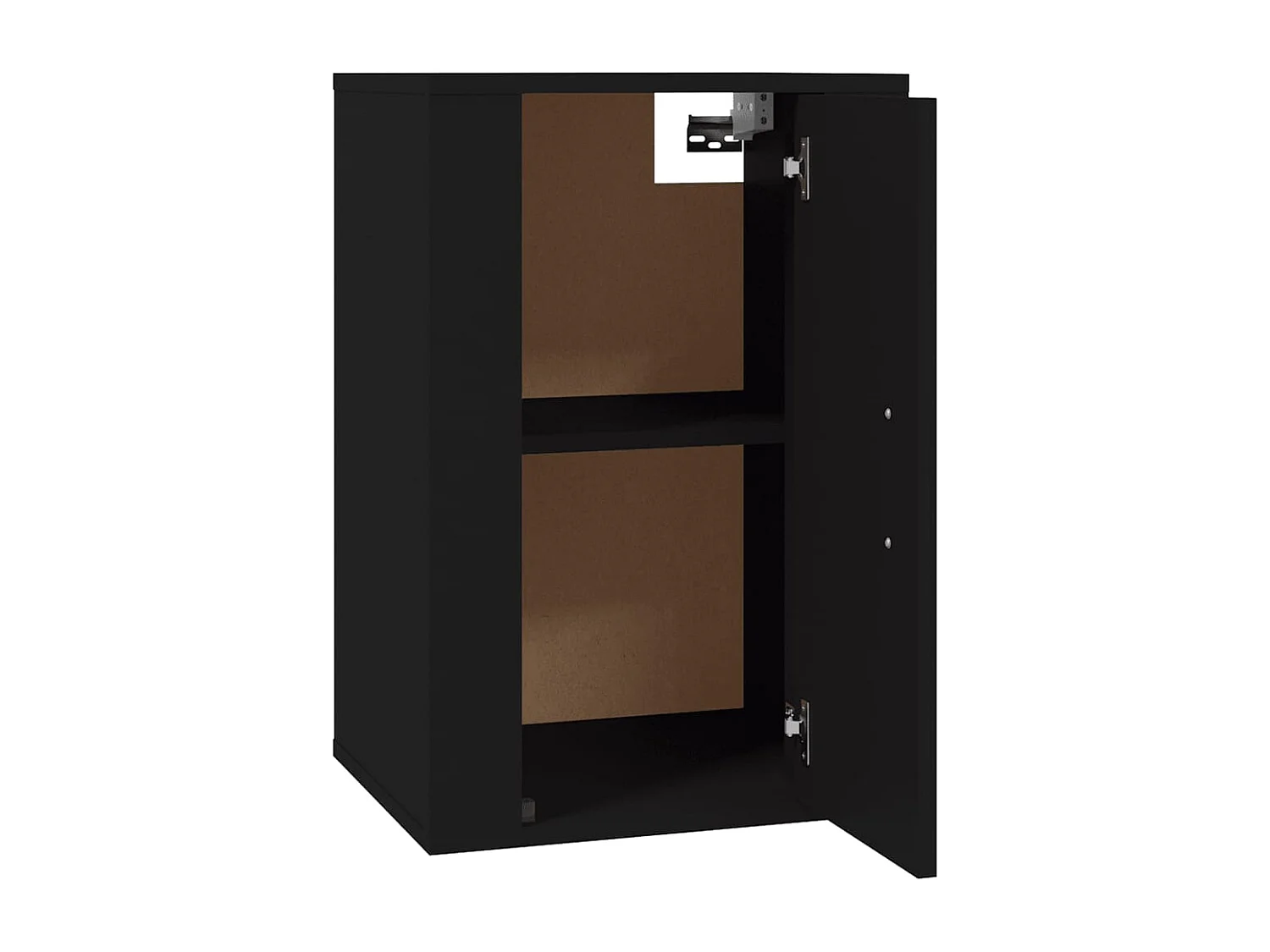 Berkfield Wall Mounted TV Cabinet Black 40x34.5x60 cm