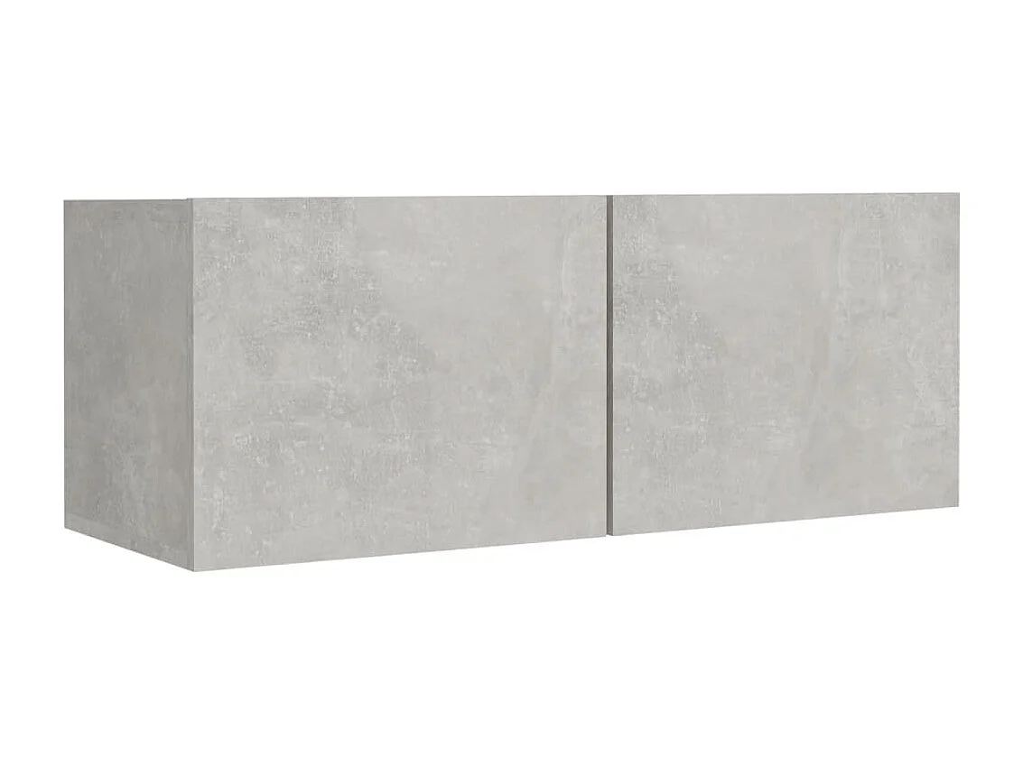 Berkfield 8 Piece TV Cabinet Set Concrete Grey Engineered Wood