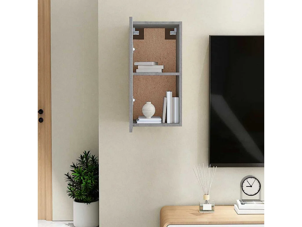 Berkfield TV Cabinet Grey Sonoma 30.5x30x60 cm Engineered Wood
