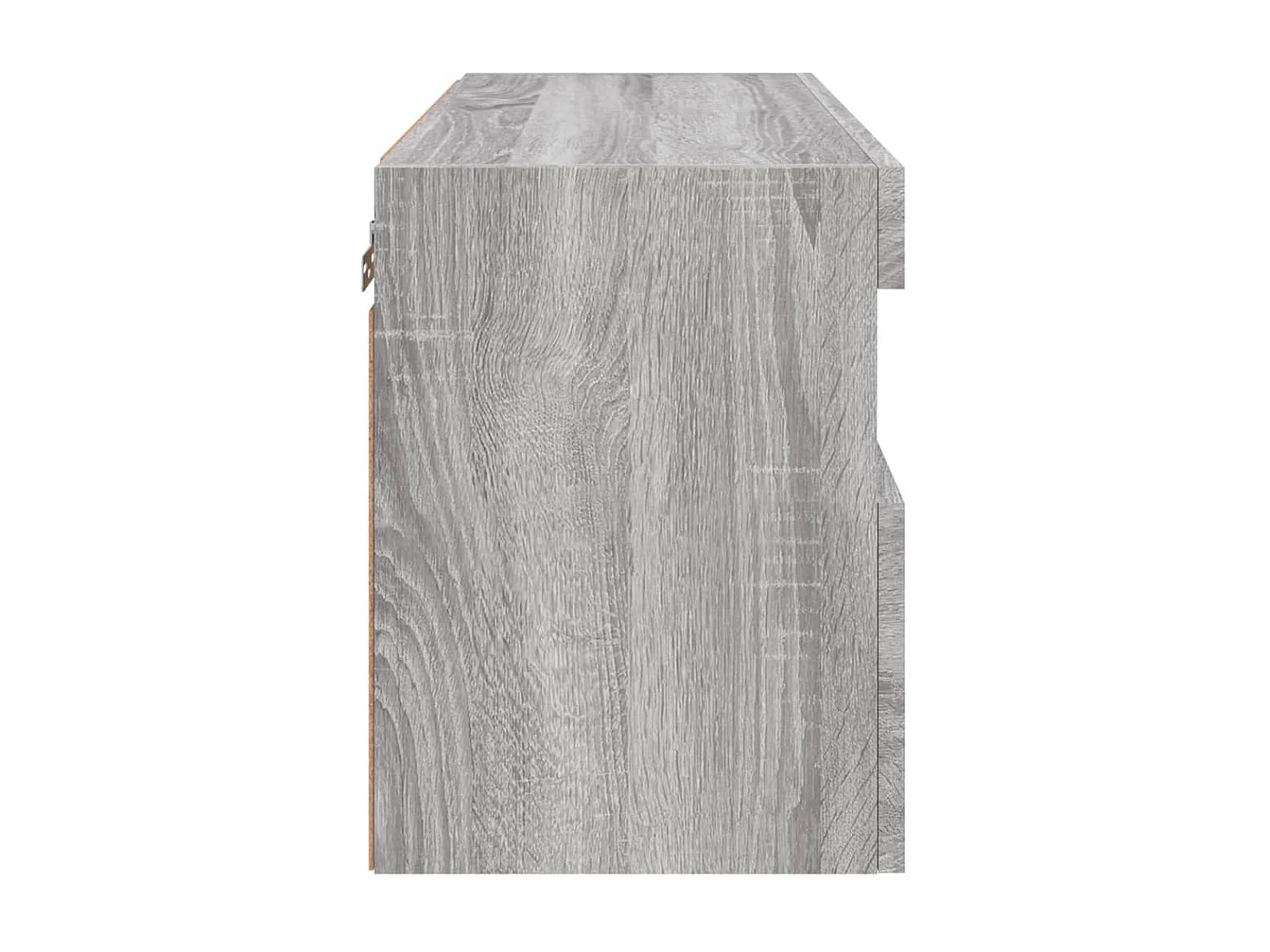 Berkfield TV Wall Cabinet with LED Lights Grey Sonoma 60x30x40 cm