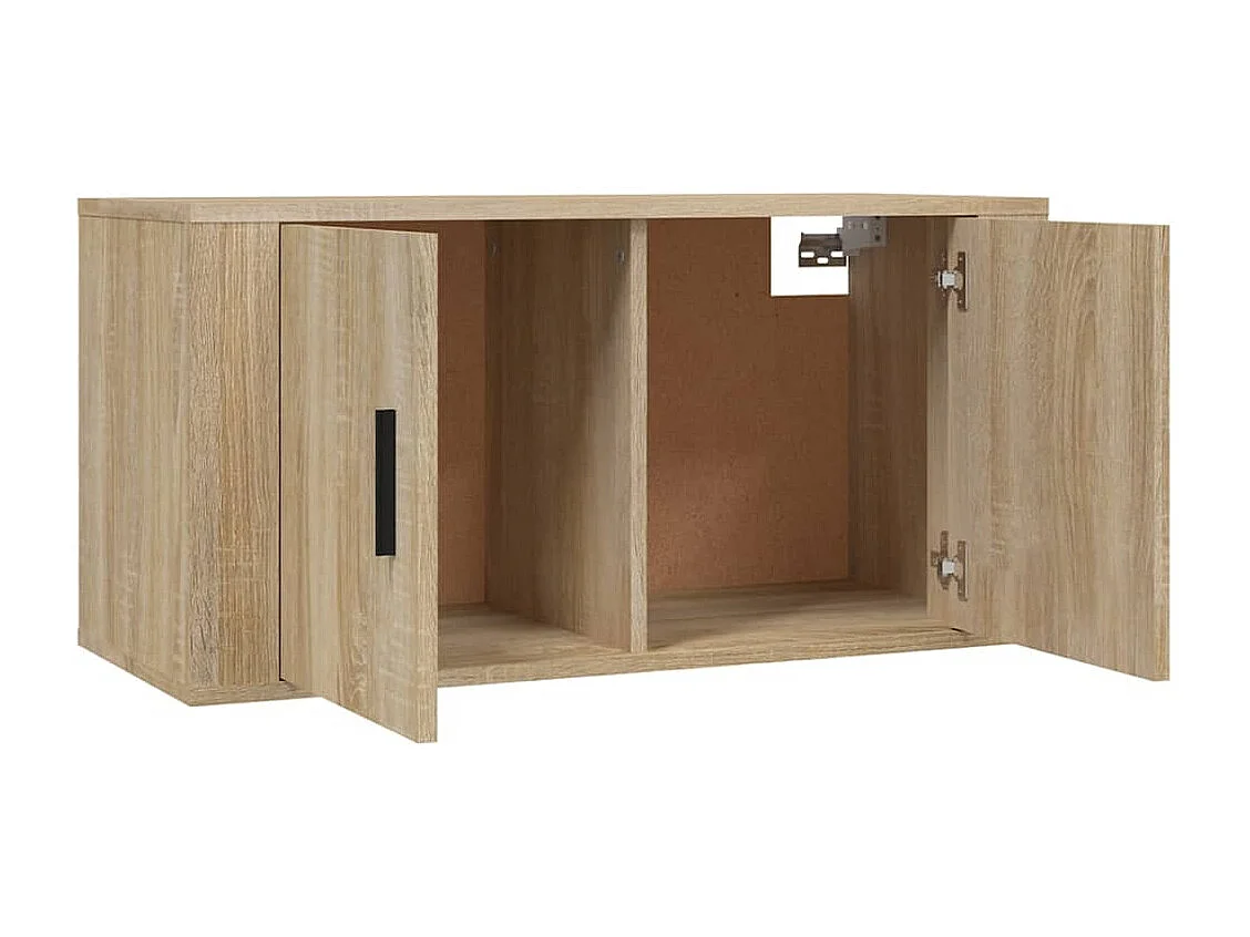 Berkfield 3 Piece TV Cabinet Set Sonoma Oak Engineered Wood