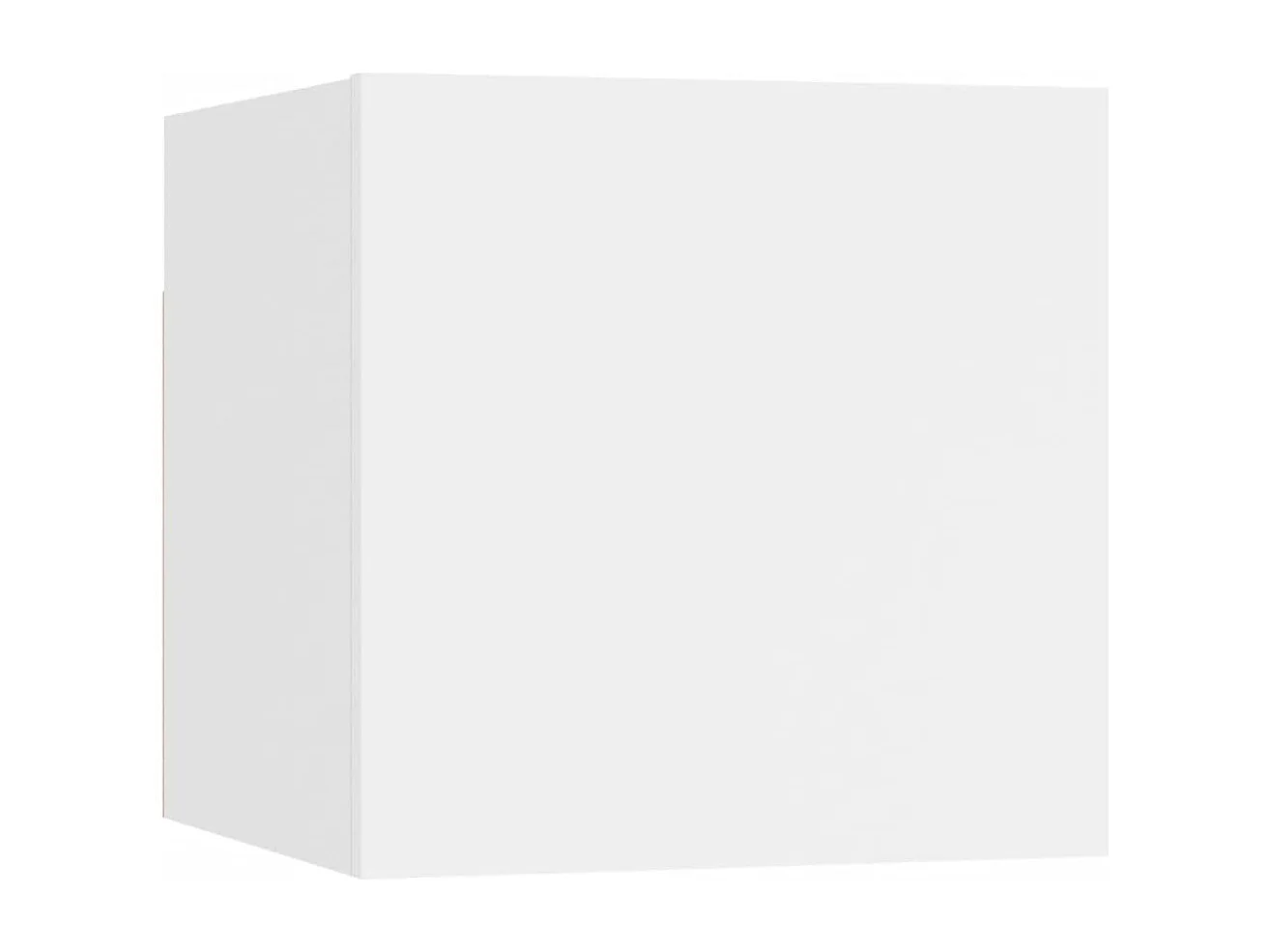 Berkfield 8 Piece TV Cabinet Set White Engineered Wood