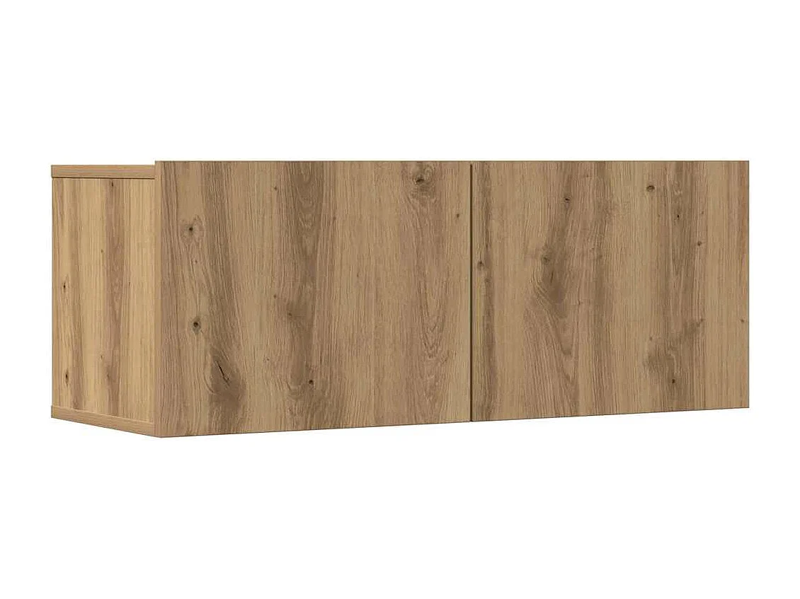Berkfield 7 Piece TV Cabinet Set Wall-mounted Artisan Oak Engineered Wood