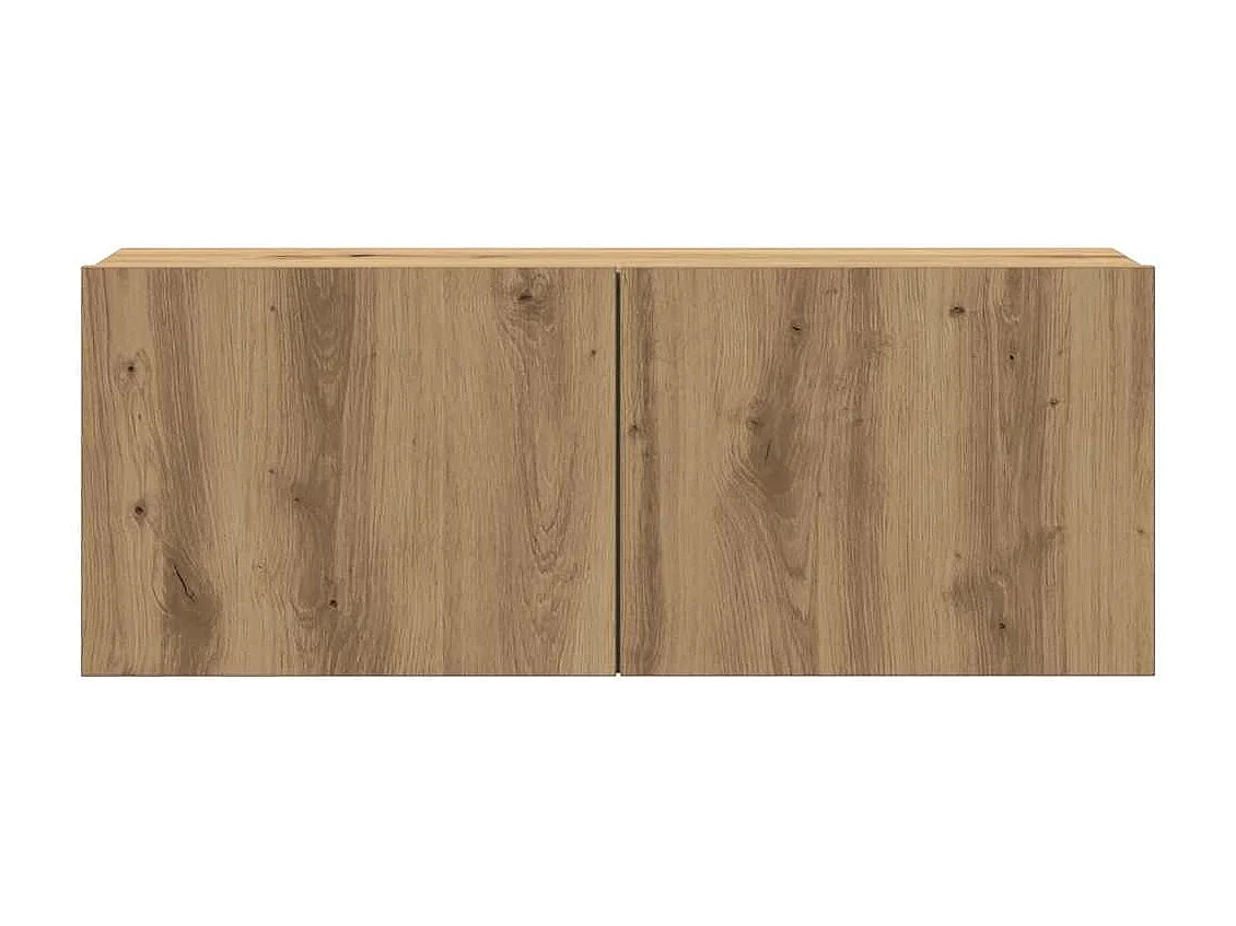 Berkfield 7 Piece TV Cabinet Set Wall-mounted Artisan Oak Engineered Wood
