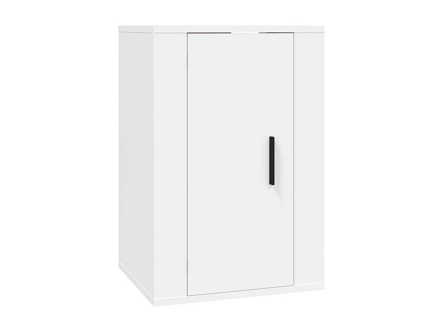 Berkfield 3 Piece TV Cabinet Set White Engineered Wood