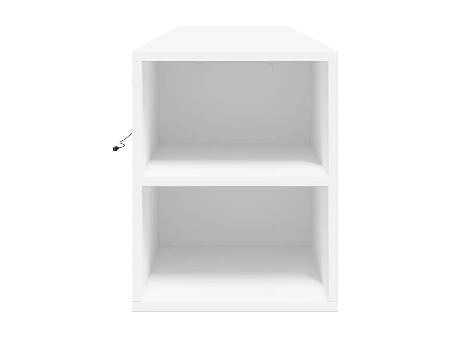 Berkfield TV Wall Cabinet with LED White 180x31x39.5 cm