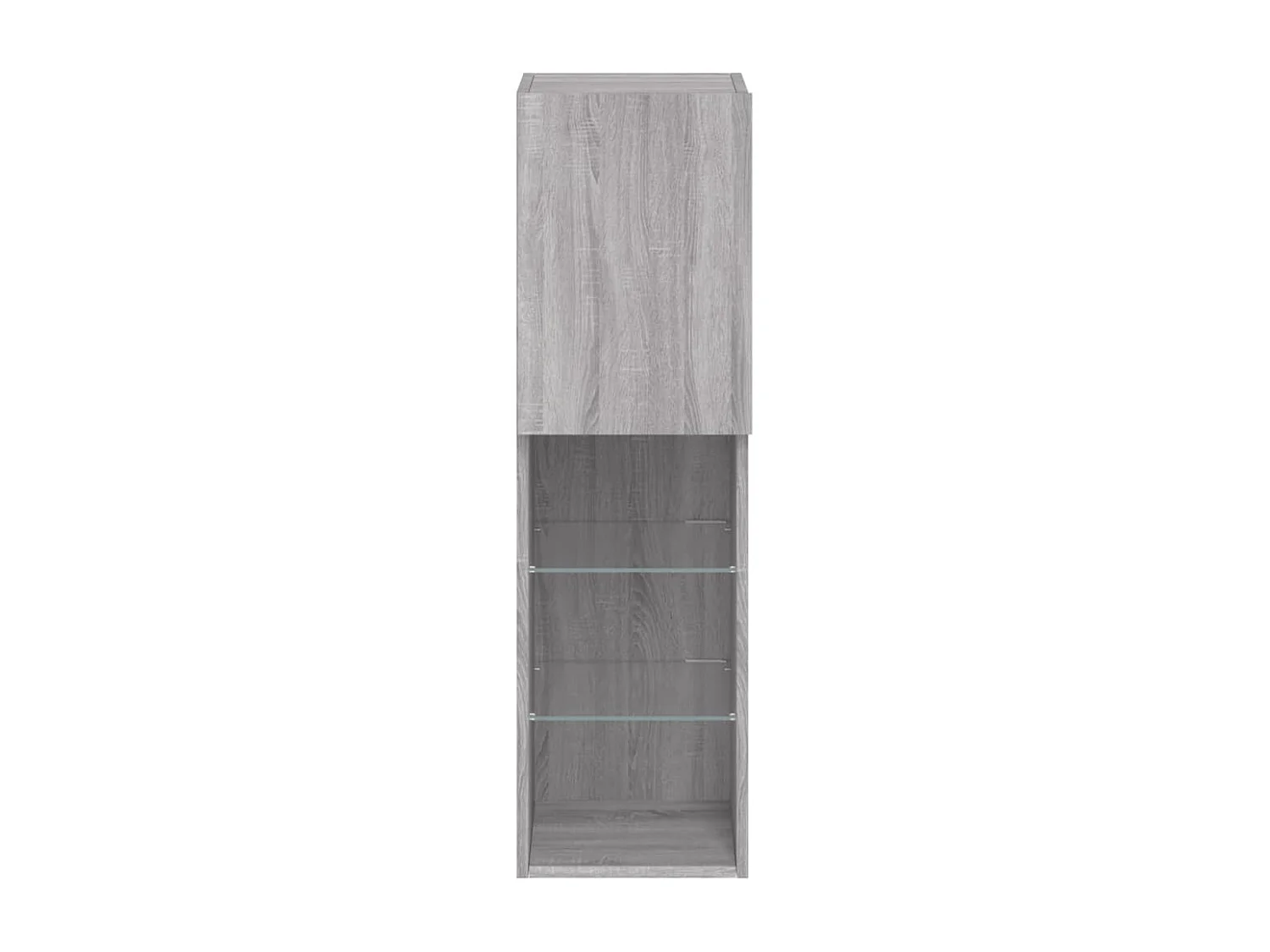 Berkfield TV Cabinet with LED Lights Grey Sonoma 30.5x30x102 cm