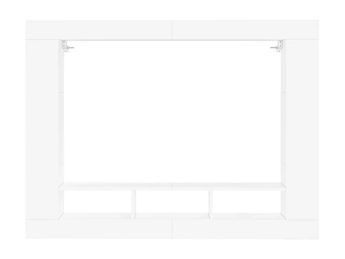 Berkfield TV Cabinet White 152x22x113 cm Engineered Wood