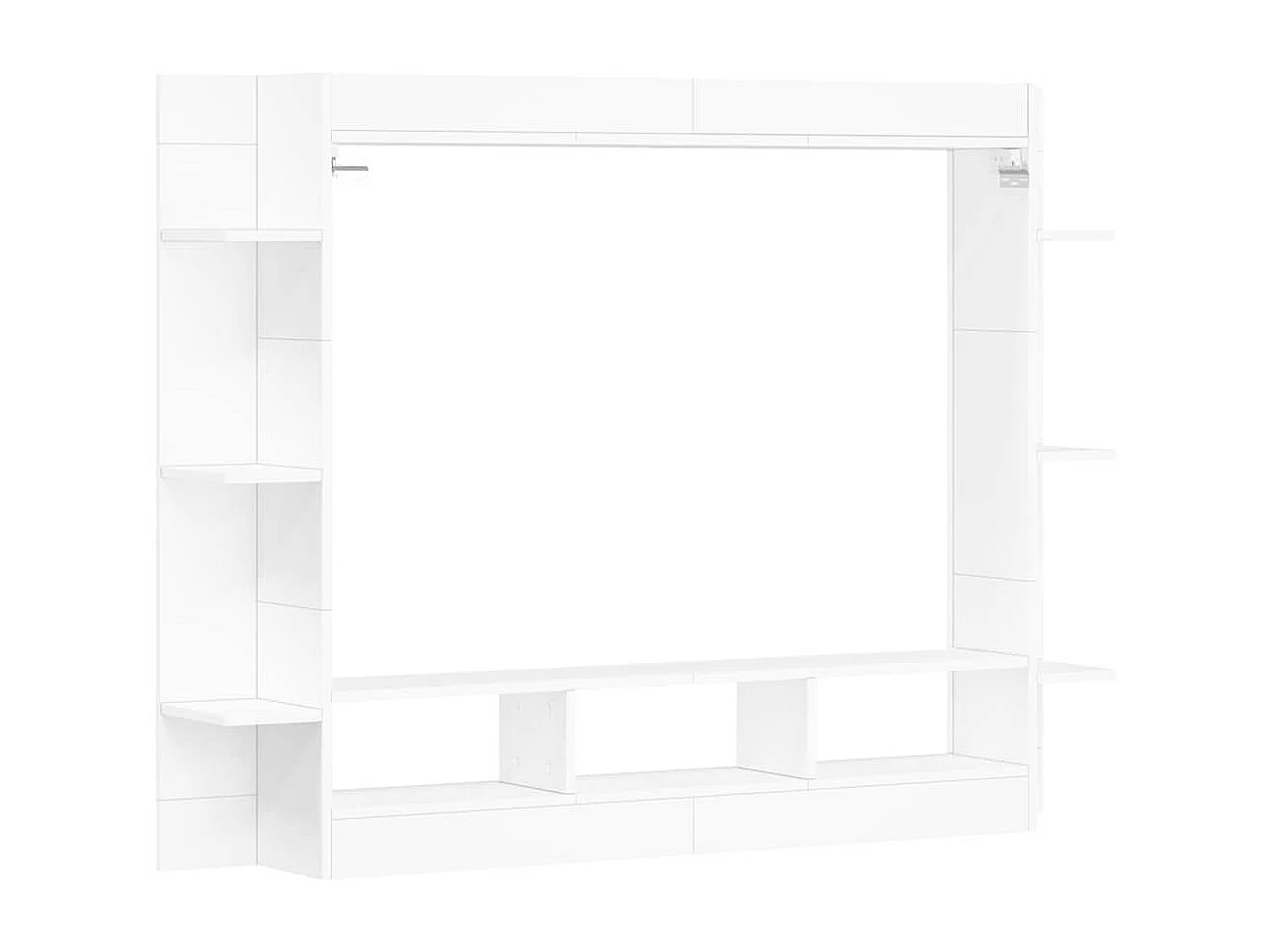 Berkfield TV Cabinet White 152x22x113 cm Engineered Wood