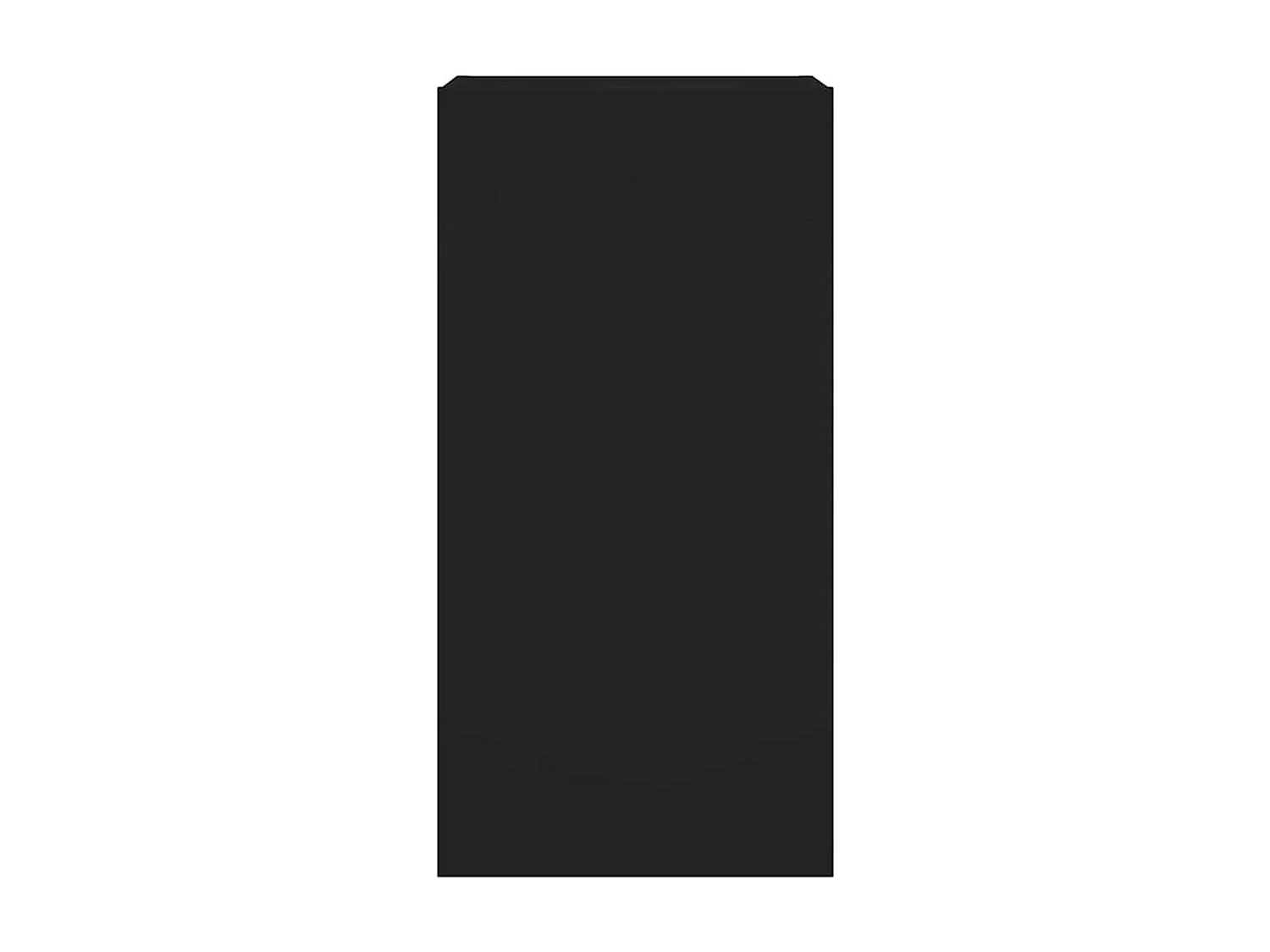 Berkfield TV Wall Cabinet with LED Lights Black 40.5x35x80 cm