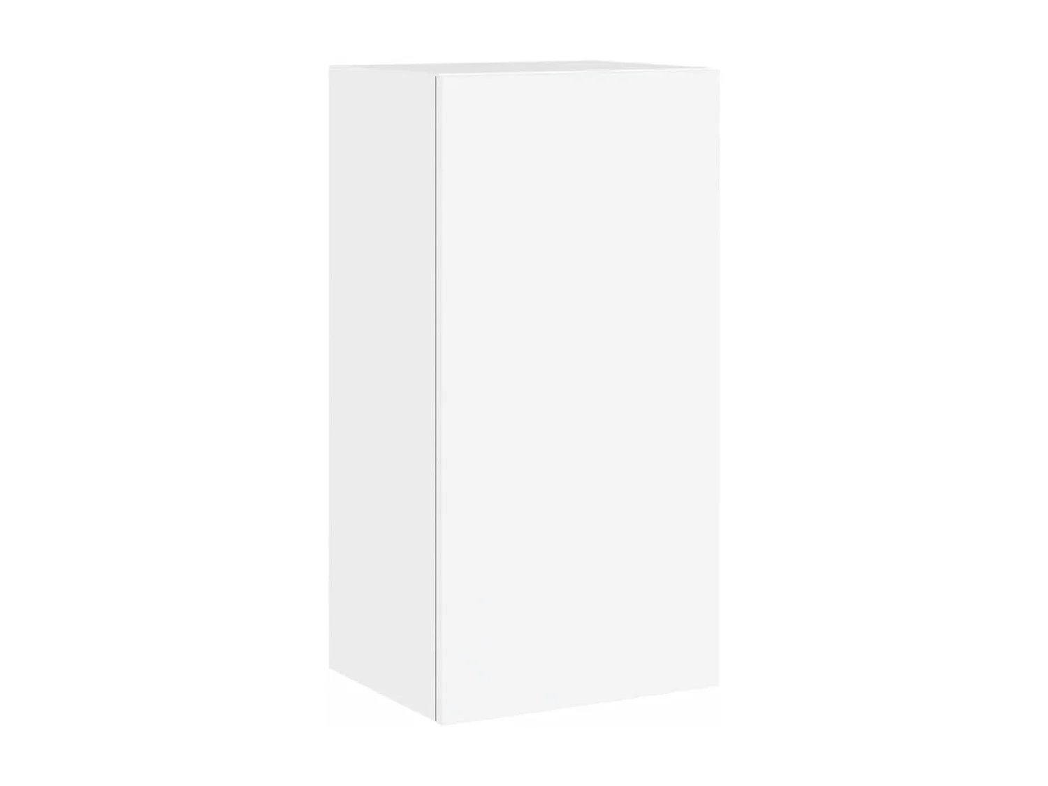 Berkfield 4 Piece TV Wall Cabinets with LED Lights White