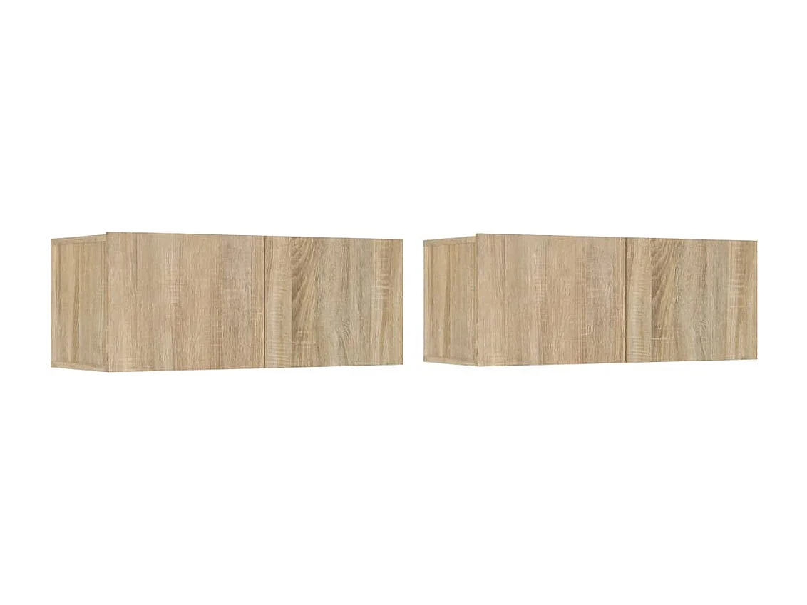 Berkfield 4 Piece TV Cabinet Set Sonoma Oak Engineered Wood