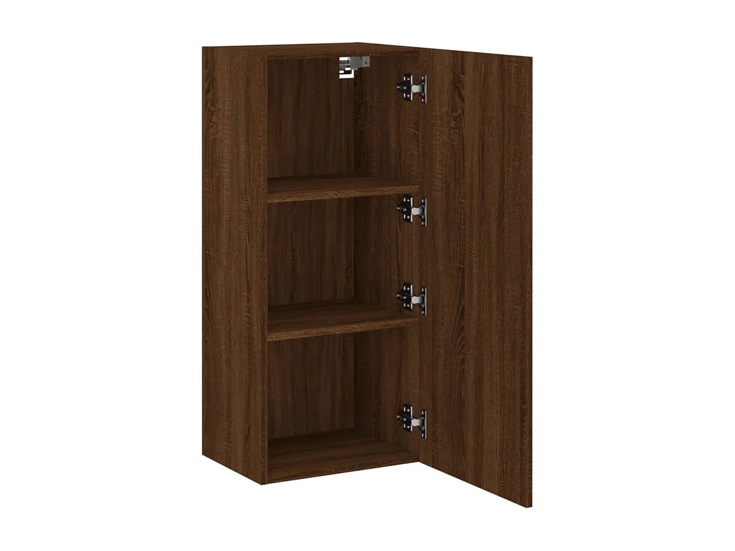 Berkfield TV Wall Cabinet Brown Oak 40.5x30x90 cm Engineered Wood