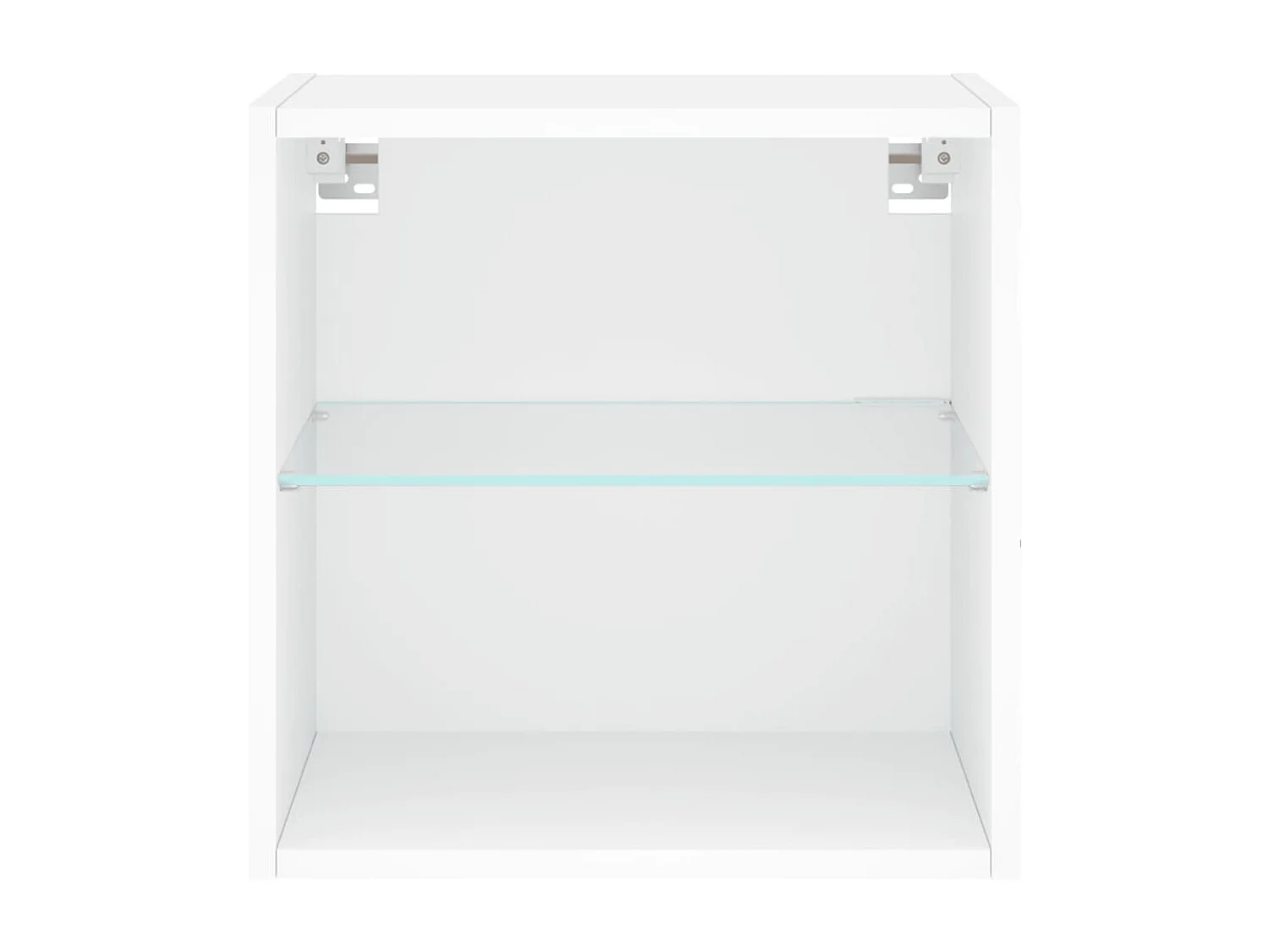 Berkfield Bedside Cabinet with LED Lights Wall-mounted White