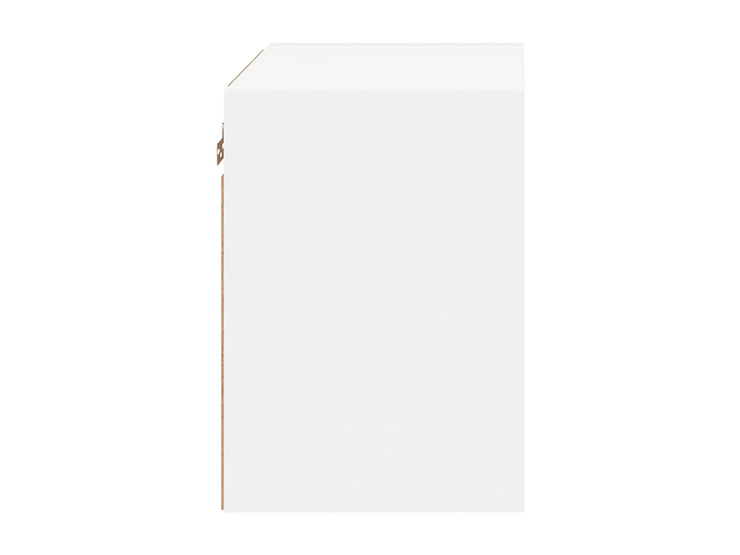 Berkfield Bedside Cabinet with LED Lights Wall-mounted White