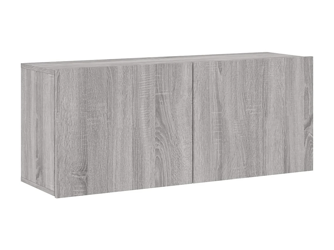 Berkfield TV Cabinet Wall-mounted Grey Sonoma 100x30x41 cm
