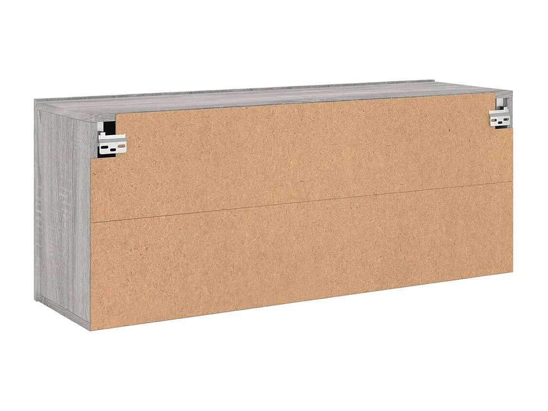Berkfield TV Cabinet Wall-mounted Grey Sonoma 100x30x41 cm