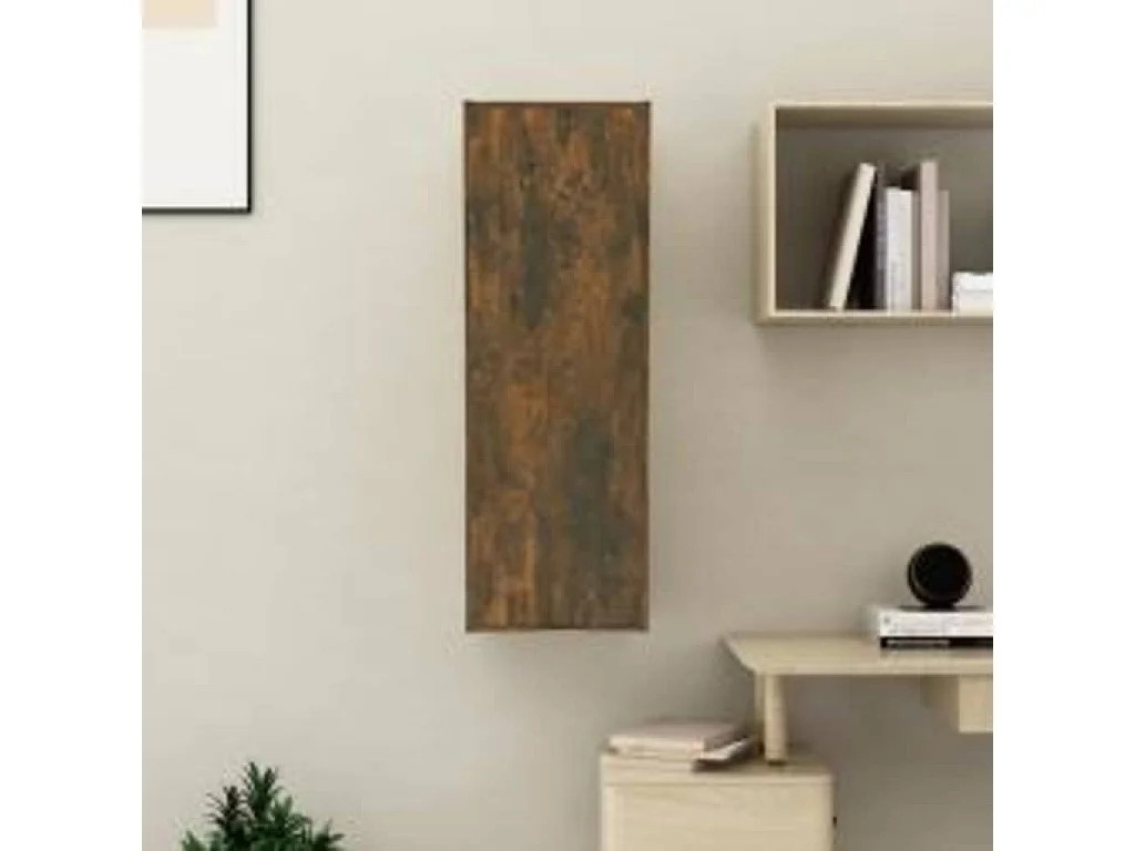 Berkfield TV Cabinet Smoked Oak 30.5x30x90 cm Engineered Wood