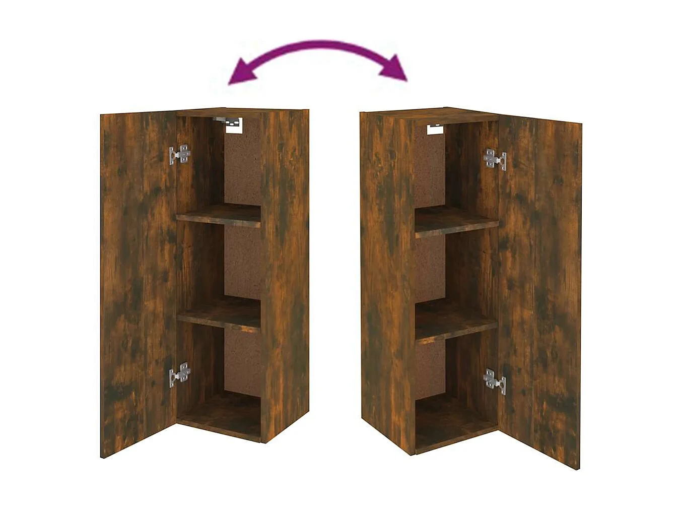 Berkfield TV Cabinet Smoked Oak 30.5x30x90 cm Engineered Wood