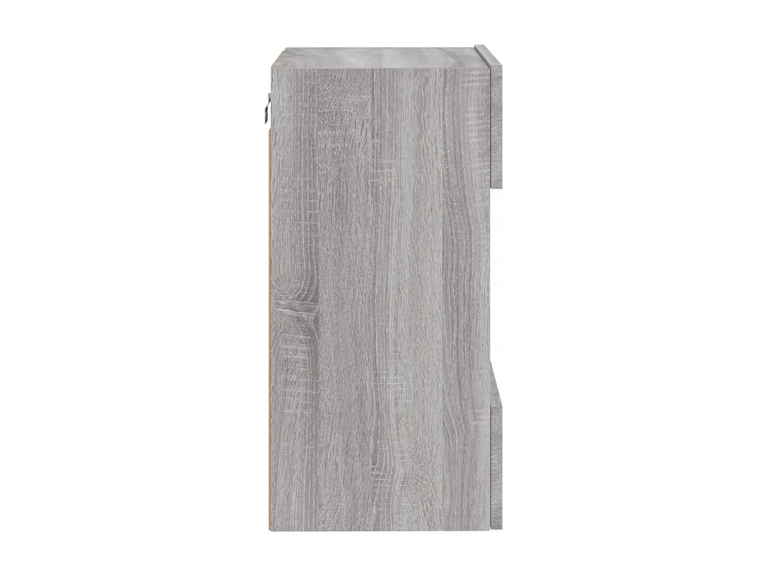 Berkfield TV Wall Cabinet with LED Lights Grey Sonoma 40x30x60.5 cm
