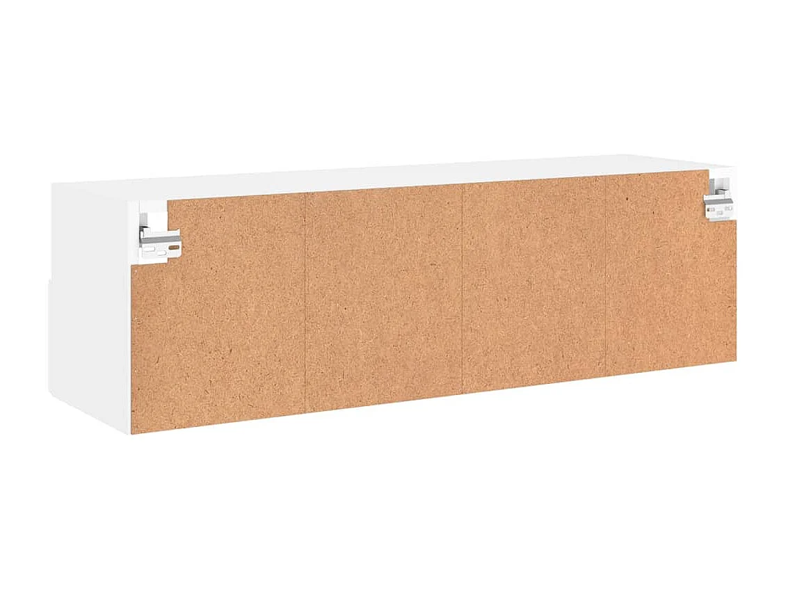 Berkfield TV Wall Cabinet White 100x30x30 cm Engineered Wood