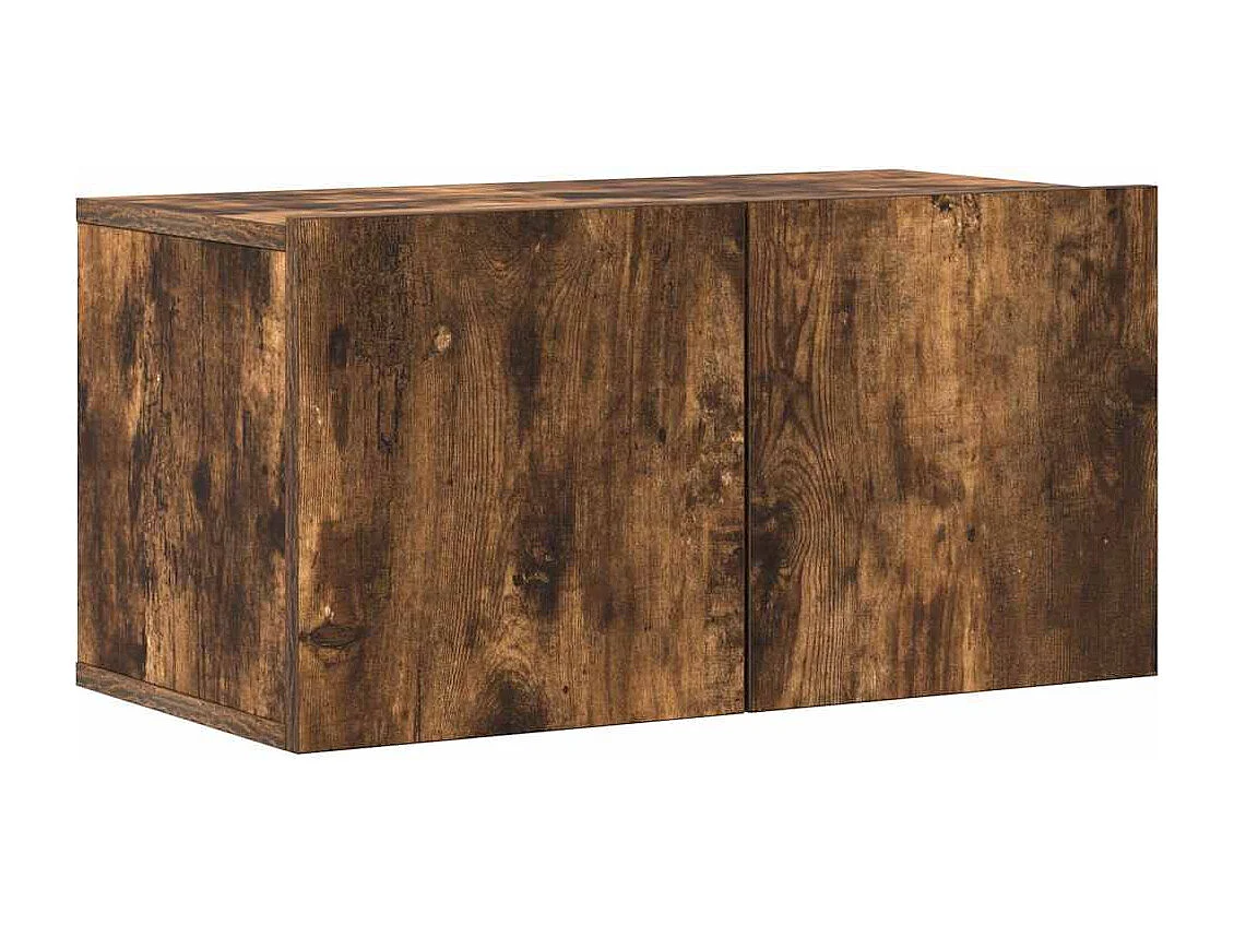 Berkfield 4 Piece TV Cabinet Set Smoked Oak Engineered Wood