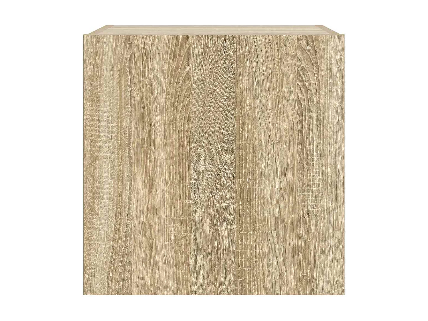Berkfield TV Wall Cabinet with LED Lights Sonoma Oak 40.5x35x40 cm